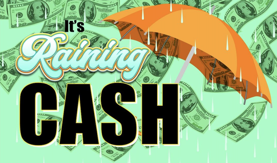 Lucky Lincoln and Participating Locations are giving away over $10,000 in It's raining cash promotion